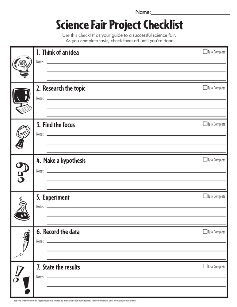 Science Fair Free Printable