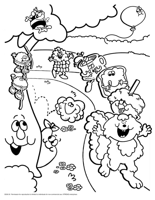 Parade Pals Retro Stinky Stickers® Coloring Sheet Free Printable