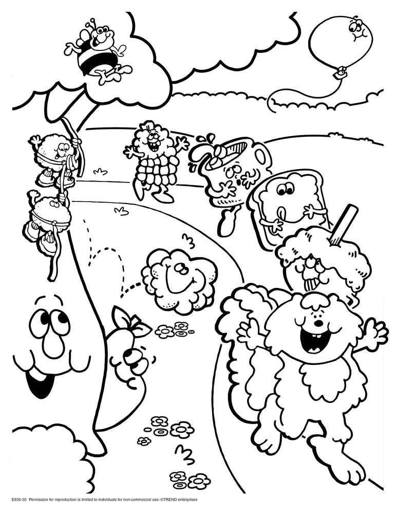 Parade Pals Retro Stinky Stickers® Coloring Sheet Free Printable