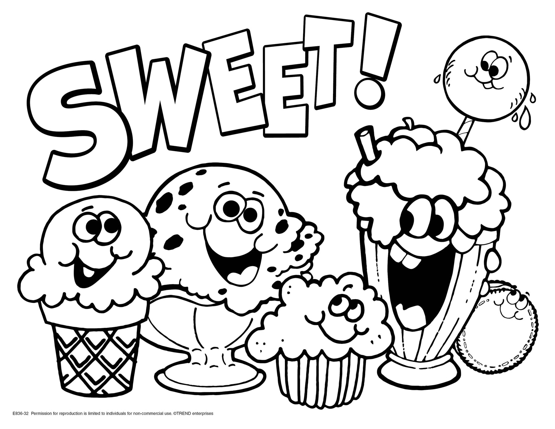 Sweet Retro Stinky Stickers® Coloring Sheet Free Printable