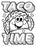 Taco Time Retro Stinky Stickers® Coloring Sheet Free Printable