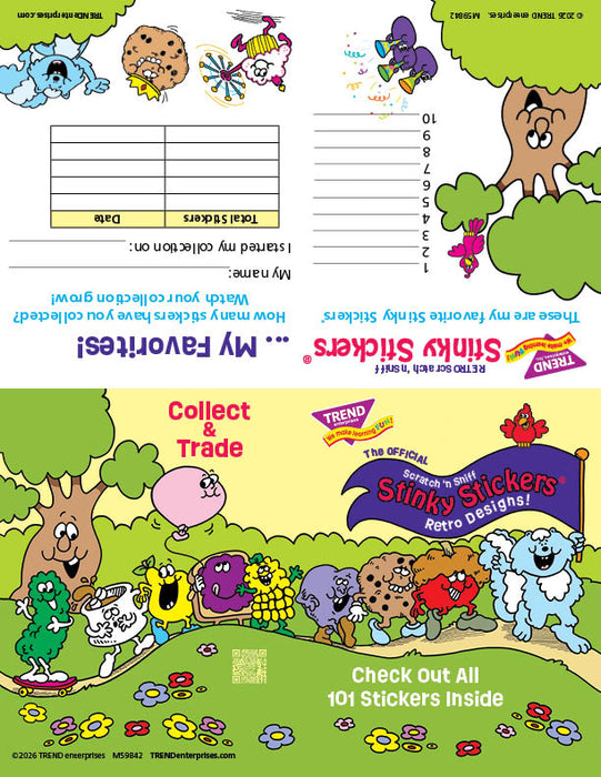 Retro Scratch 'n Sniff Stinky Stickers® Collector Checklist Free Printable