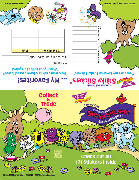 Retro Scratch 'n Sniff Stinky Stickers® Collector Checklist Free Printable