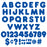 T1602-7-Letters-4-Inch-Casual-Royal-Blue-Alphabet