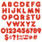 T1614-7-Letters-4-Inch-Casual-Red-Sparkle-Alphabet