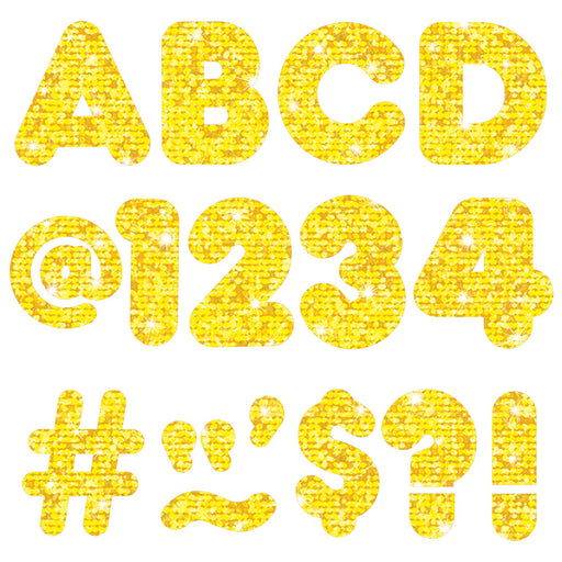 T1616-1-Letters-4-Inch-Casual-Yellow-Sparkle