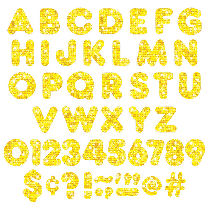 T1616-7-Letters-4-Inch-Casual-Yellow-Sparkle-Alphabet