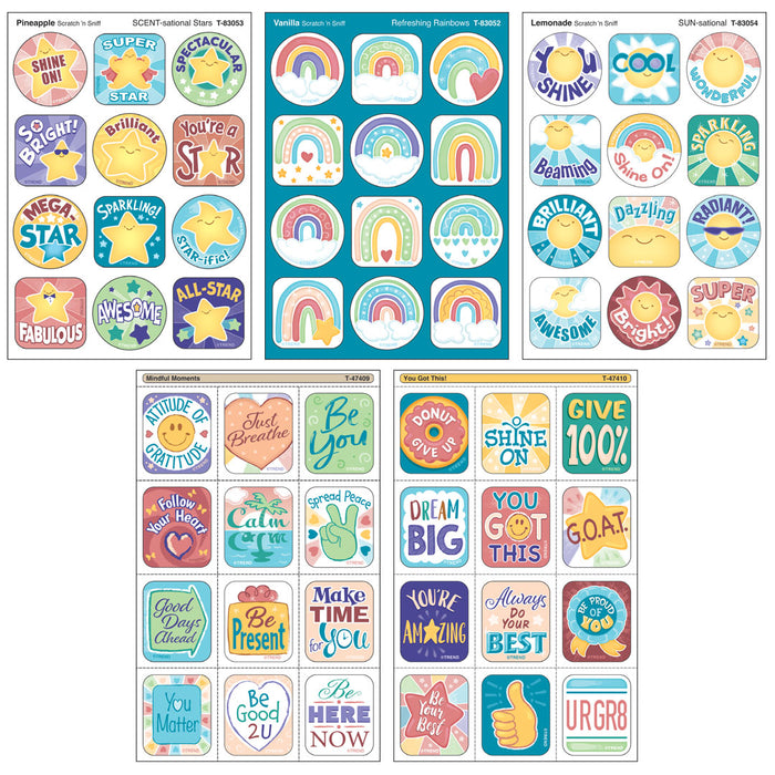 Mixed Stickers Variety Pack Be Your Best T33011 — TREND enterprises