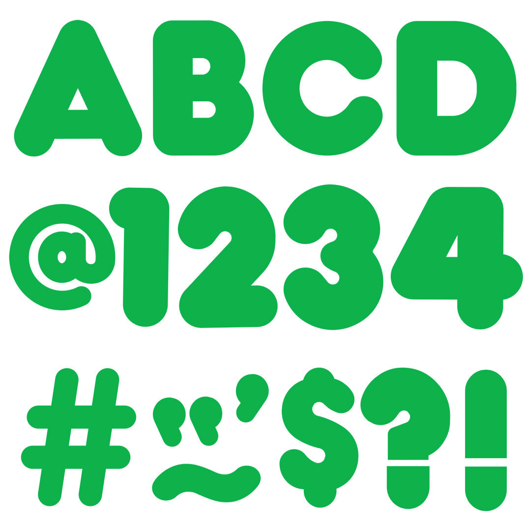 4 Green Trend Casual Ready Letters