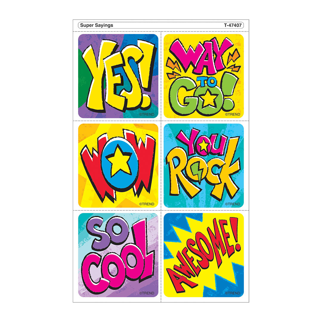 Super Sayings Tear & Share Stickers™ T47407 — TREND enterprises