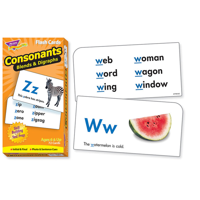 Consonants Skill Drill Flash Cards
