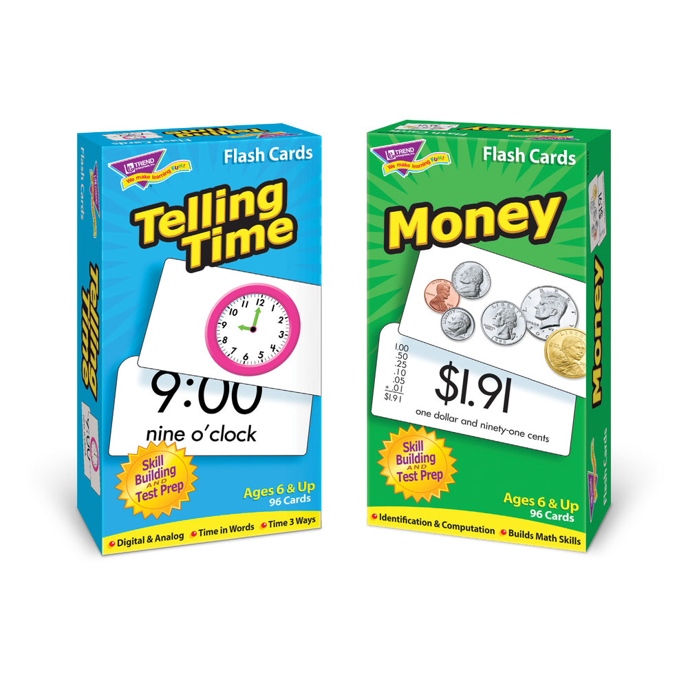 Time and Money Skill Drill Flash Cards Assortment