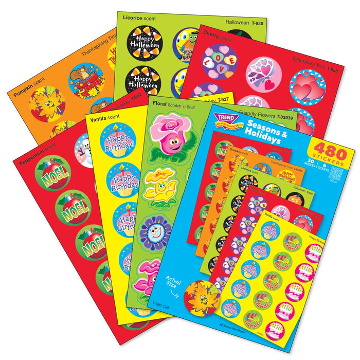 Seasons & Holidays Scratch 'n Sniff Stinky Stickers® Variety Pack