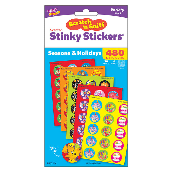 Seasons & Holidays Scratch 'n Sniff Stinky Stickers® Variety Pack