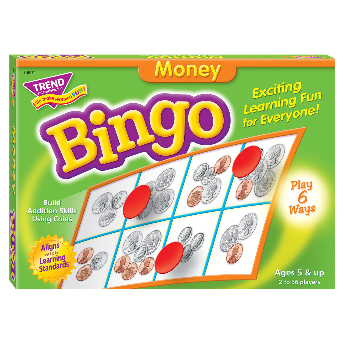 Bingo Game Money T6071 — TREND enterprises, Inc. for Free Printable Coin Bingo Printable
