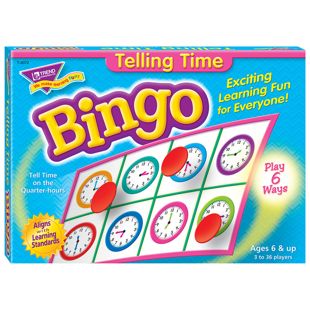 Telling Time Bingo Game