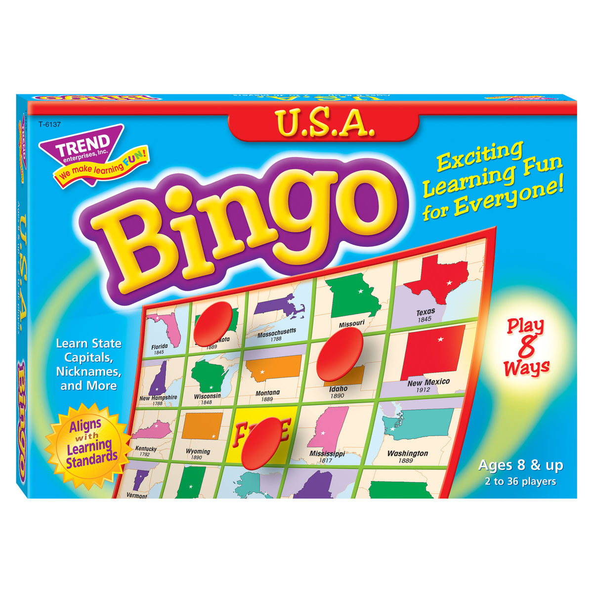 Bingo Game USA T6137 — TREND enterprises