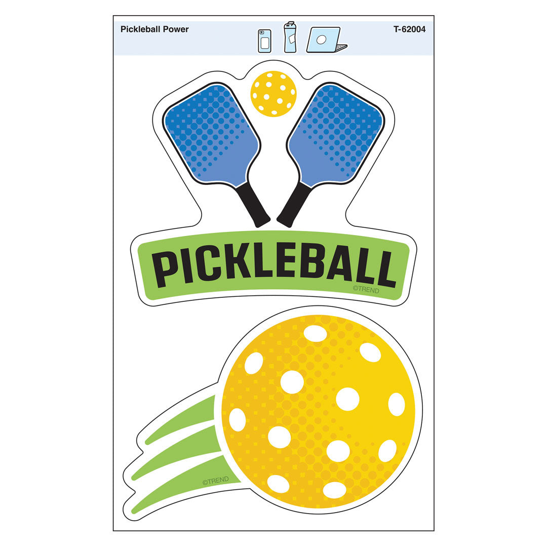 Pickleball Power Vinyl Stickers T62004 — TREND enterprises, Inc.