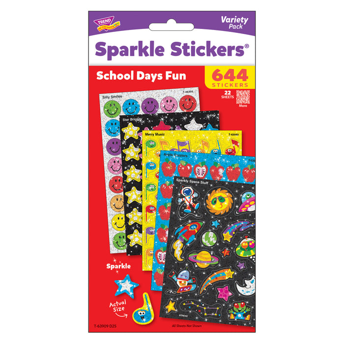 School Days Sparkle Stickers® Variety Pack