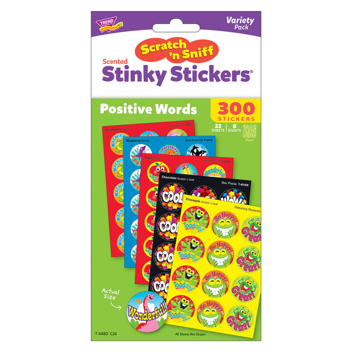 Positive Words Scratch 'n Sniff Stinky Stickers® Variety Pack