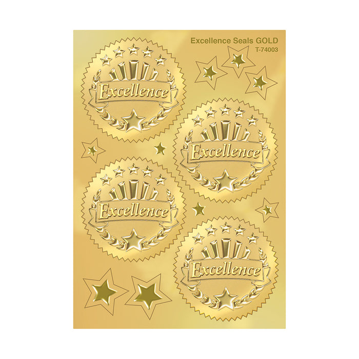 Excellence (Gold) Award Seals Stickers
