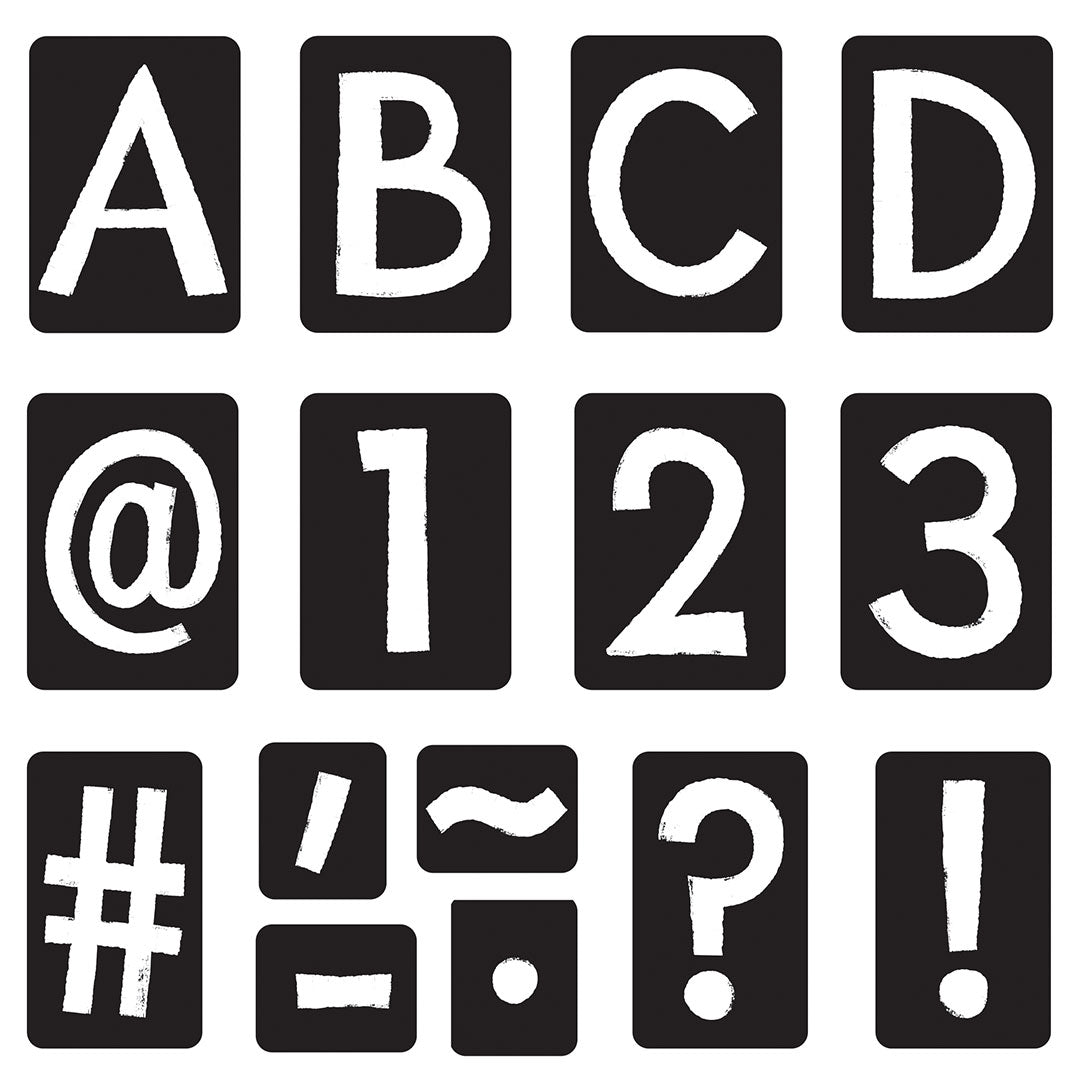 Bulletin Board Ready Letters® Black 4-Inch Tiles Uppercase T79308