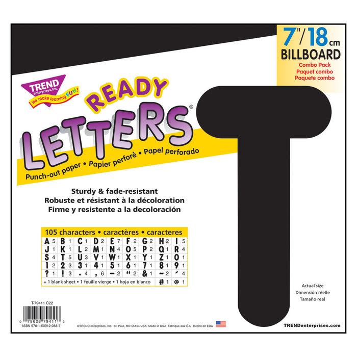 T79411-6-Letters-7-Inch-BillBoard-Black-Package