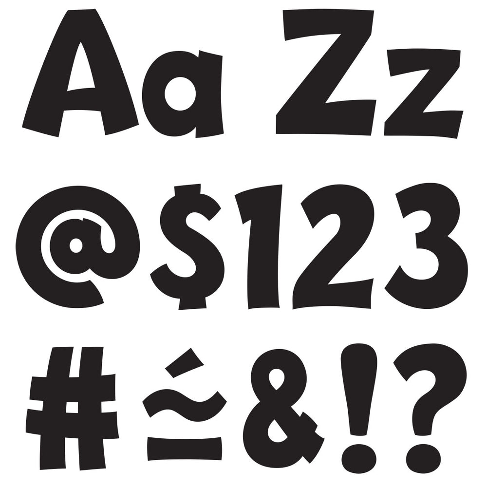 T79741-1-Letters-4-Inch-Playful-Black