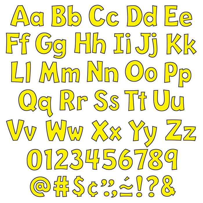 T79743-7-Letters-4-Inch-Playful-Yellow-Alphabet
