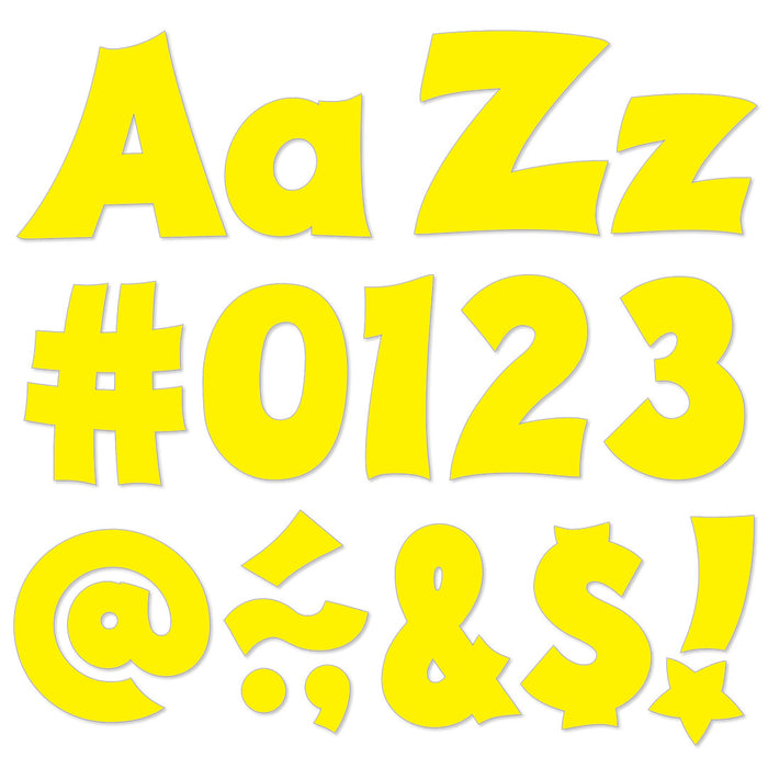 Round 1 Yellow Lettering Ready Letters Yellow 4-Inch Friendly Upper-Lowercase Combo Pack T79804 ...