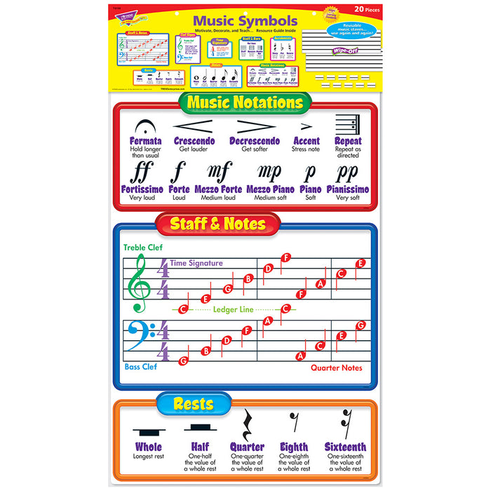 Music Symbols–Wipe-Off® Bulletin Board Set
