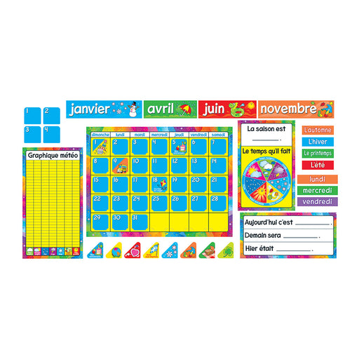 Calendrier Annuel (French) Bulletin Board Set