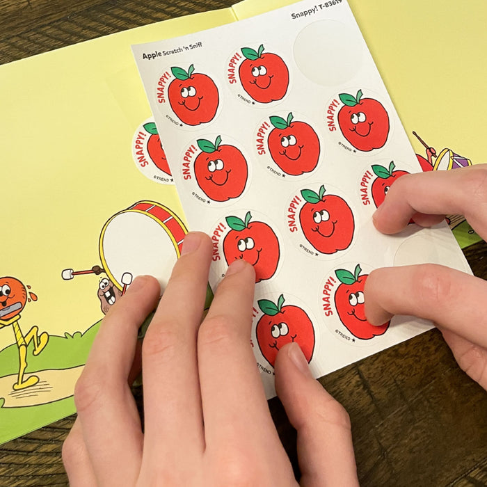 Scratch 'n Sniff Stinky Stickers Snappy, Apple scent T83619 — TREND ...