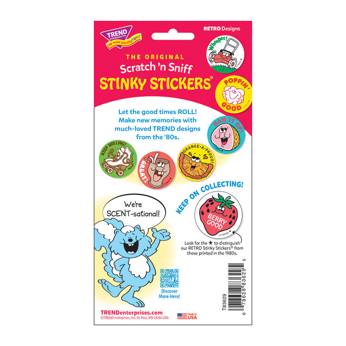 Retro Watermelon Sticker Scratch 'n Sniff Stinky Stickers Melon Power, Watermelon scent T83629 ...