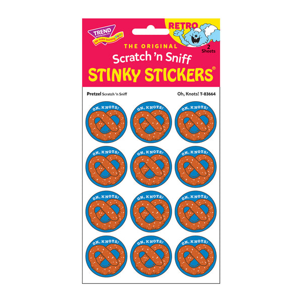 T83664-6-Stickers-Retro-Oh-Knots-pretzel-Pkg-Ft