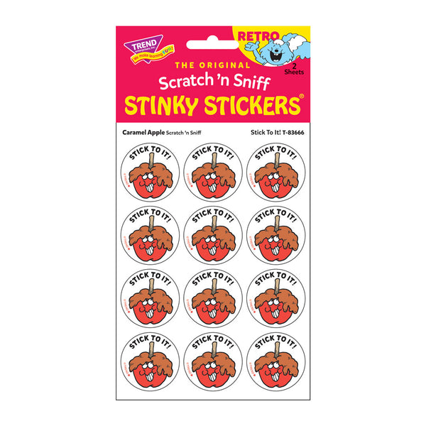 T83666-6-Stickers-Retro-Stick-To-It-caramel-apple-Pkg-Ft