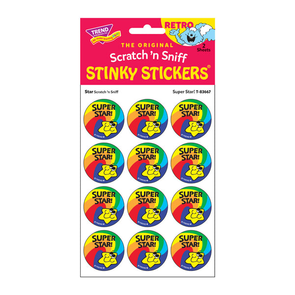 T83667-6-Stickers-Retro-SuperStar-star-Pkg-Ft