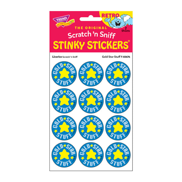 T83676-6-Stickers-Retro-Gold-Star-Stuff-licorice