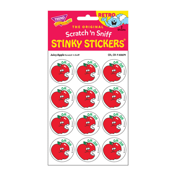 T83679-6-Stickers-Retro-Oh-Oh-Juicy-apple