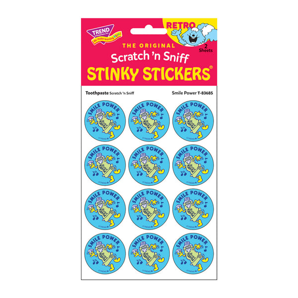 T83685-6-Stickers-Retro-Smile-Power-toothpaste