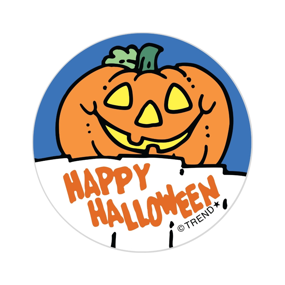 Happy Halloween, Pumpkin scent Retro Scratch n' Sniff Stinky Stickers®