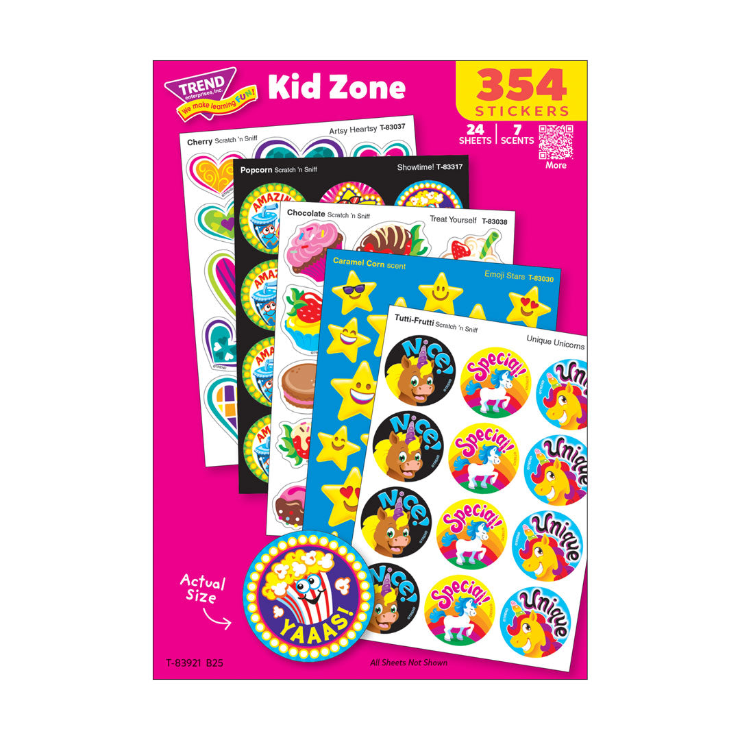 Kid Zone Scratch 'n Sniff Stinky Stickers® Variety Pack