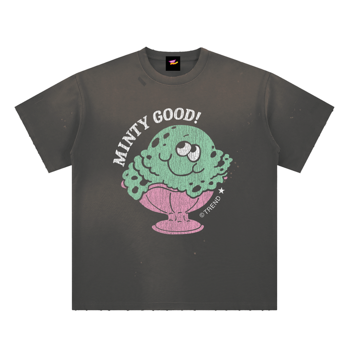Minty Good, Ice Cream Distressed Loose Fit T-Shirt