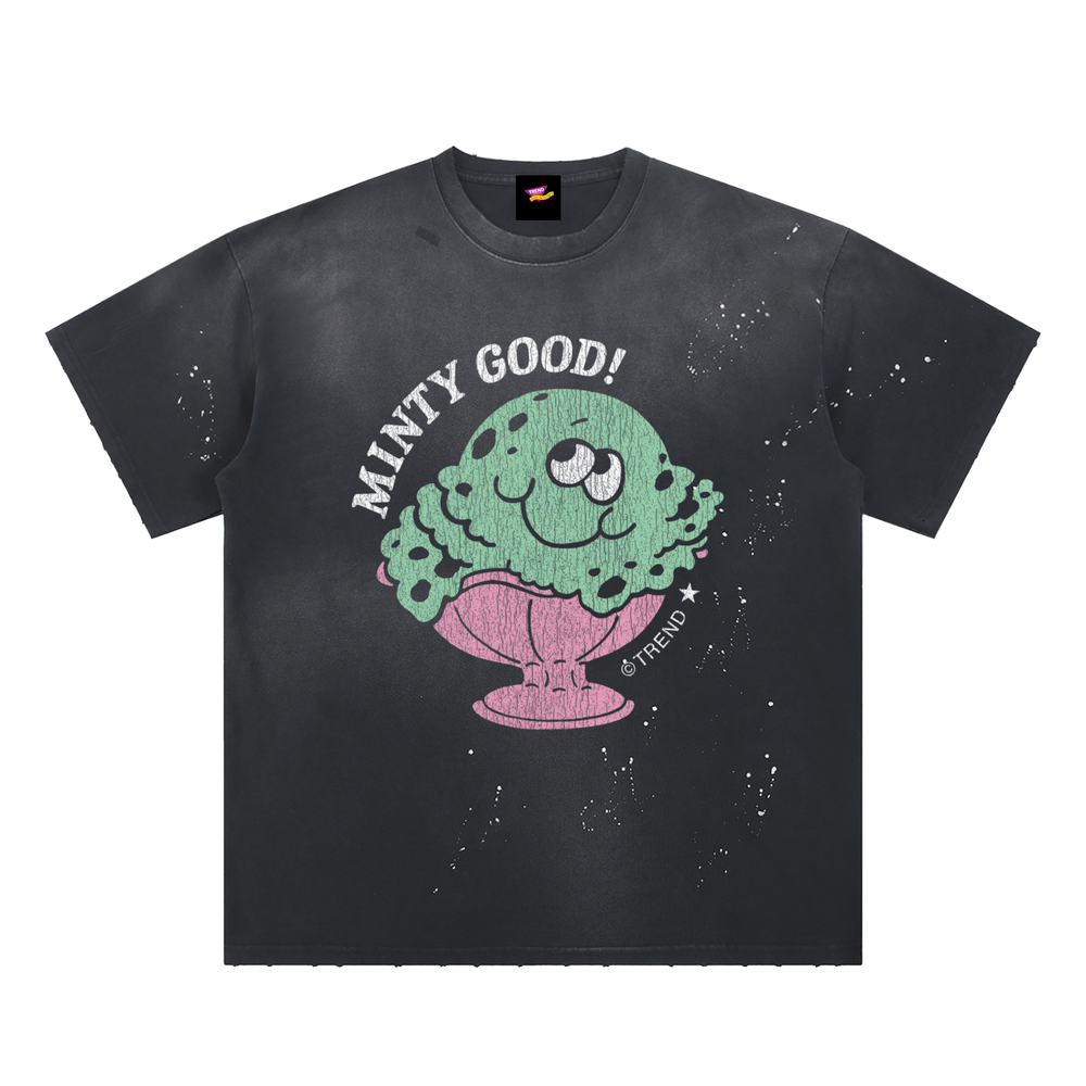 Minty Good, Ice Cream Distressed Loose Fit T-Shirt