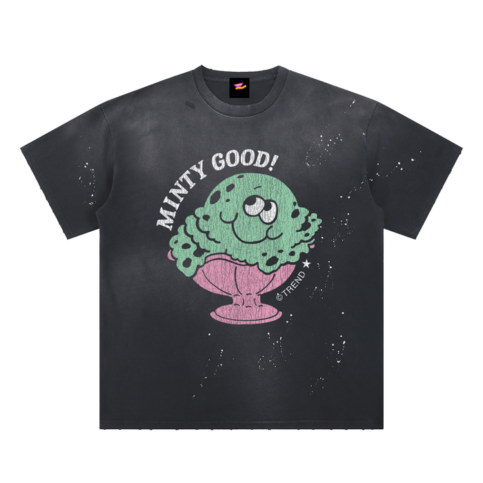 Minty Good, Ice Cream Distressed Loose Fit T-Shirt