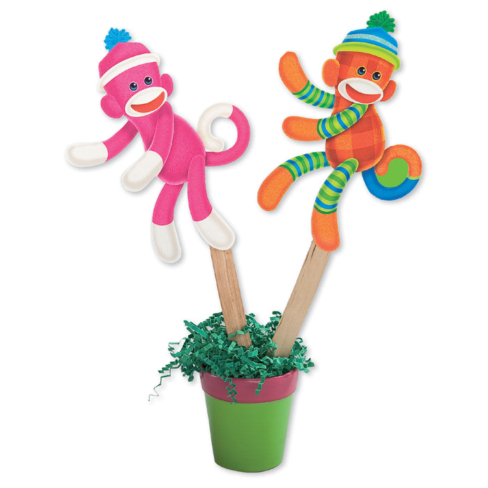 A0991 Sock Monkey Puppets Learning Fun Activity