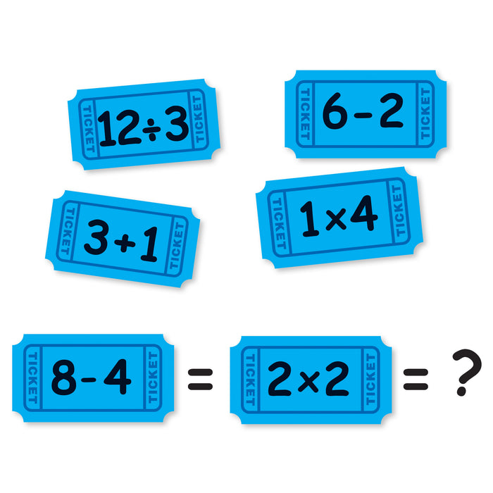 A1078 Math Ticket Match-Up Learning FUN Activity