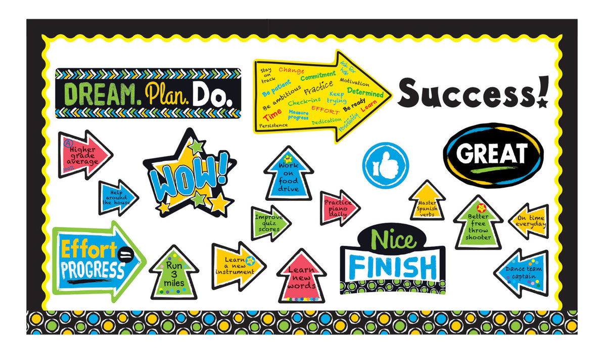 D8391 Bold Strokes Phrases Goals Bulletin Board Idea