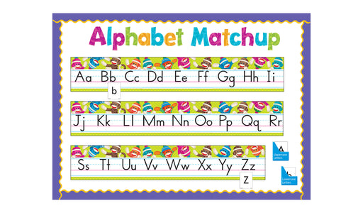 D8415 Sock Monkeys Alphabet Line Matchup Bulletin Board Idea