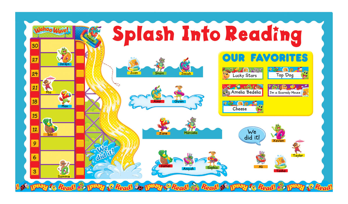 Playtime Pals™ Goal-setting Adventures Splash Into Reading Bulletin Board Idea